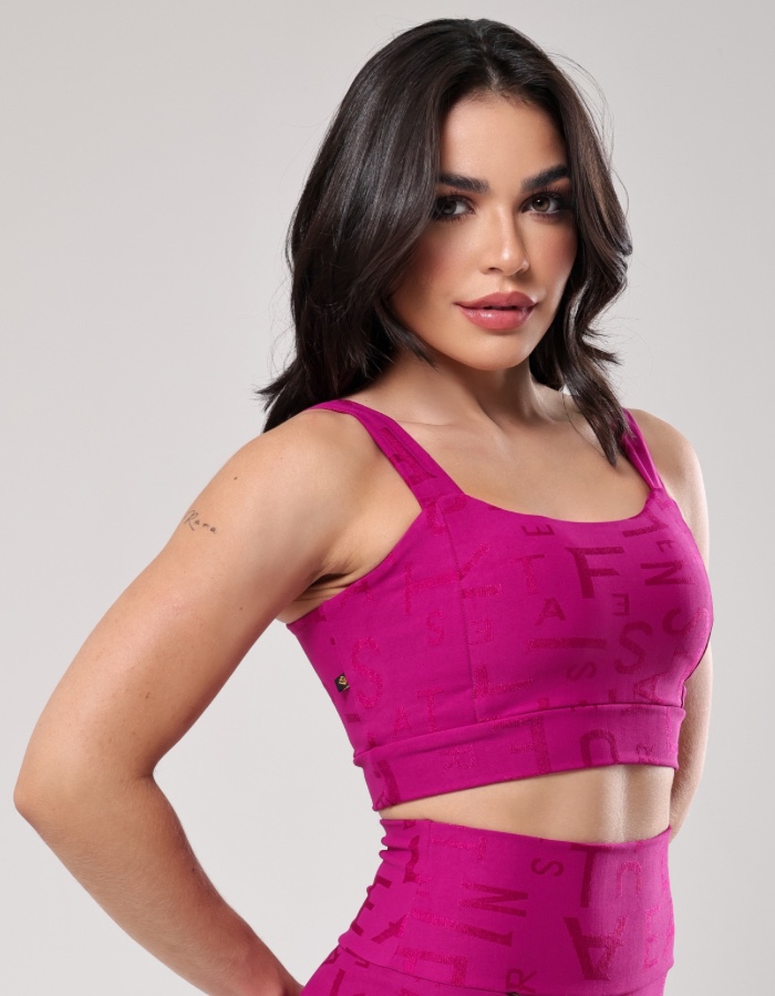 Top Jacquard Letters e Life