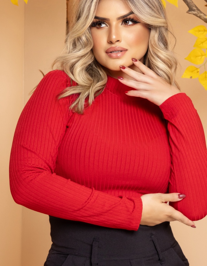 Blusa de manga longa 