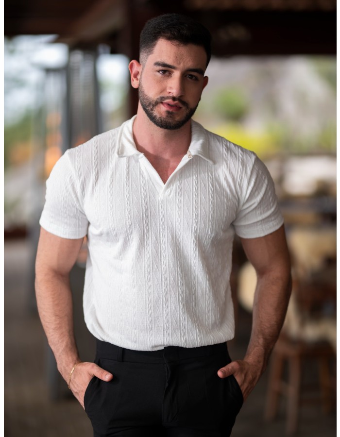 Camisa Tricô Gola V Genebra (R:10-D)