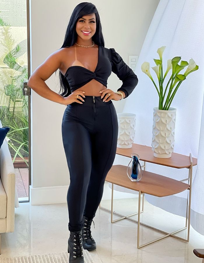 CALÇA PRADA ZÍPER --- TAM: G