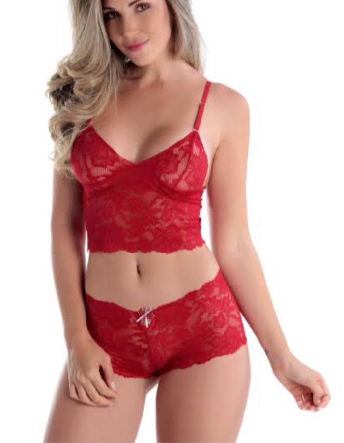 Conjunto renda shortinho 