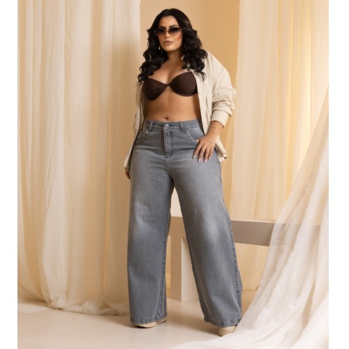 WID LEGG JEANS LEVEZA 100% ALGODÃO