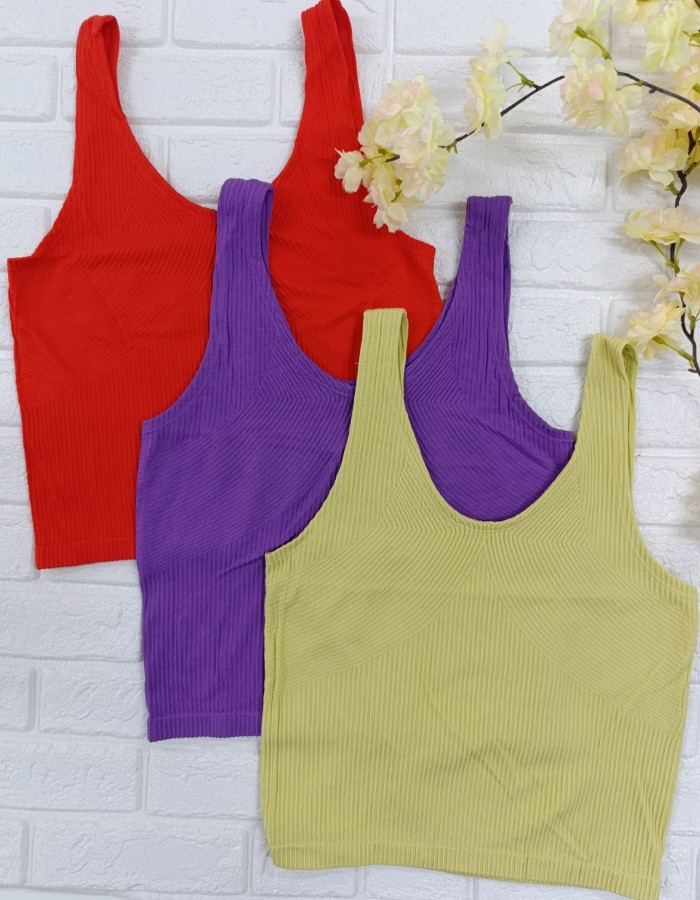 REGATA DETALHE CANELADA SEM COSTURA