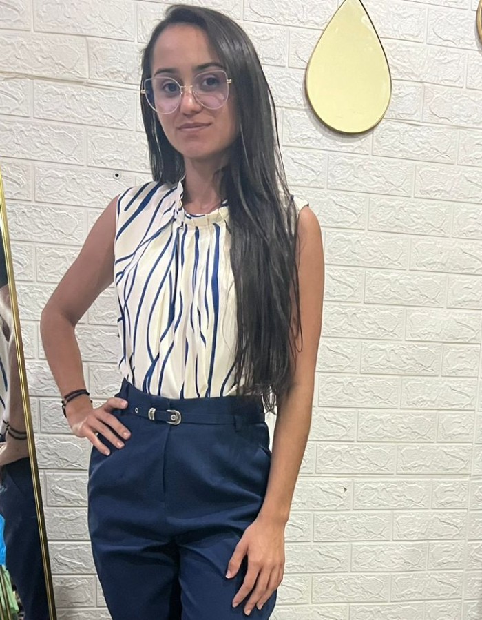 BLUSA TECIDO CREPE SEDA ESTAMPADA 