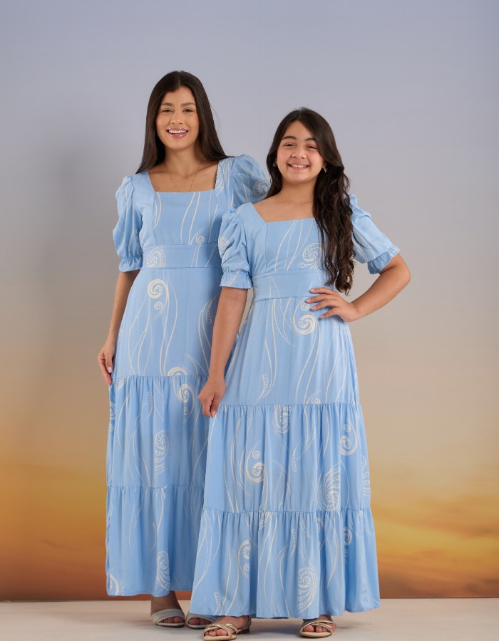 VESTIDO LONGO MANGA CURTA (TEC. VISCOLINHO)