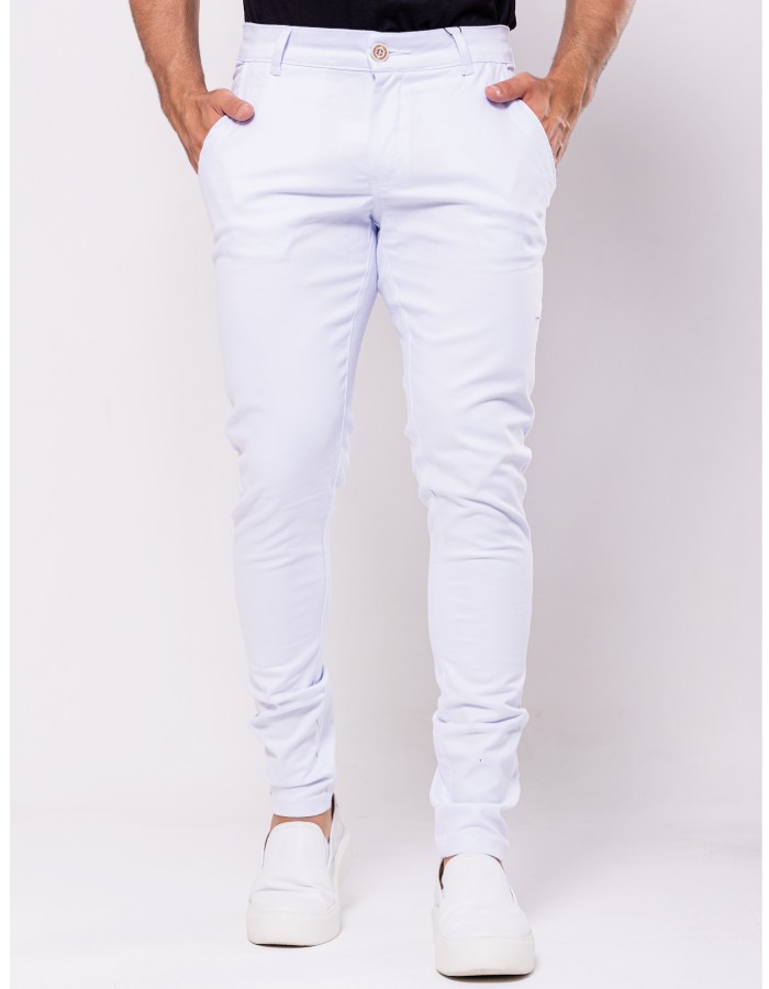 calça alfaiataria Branca 