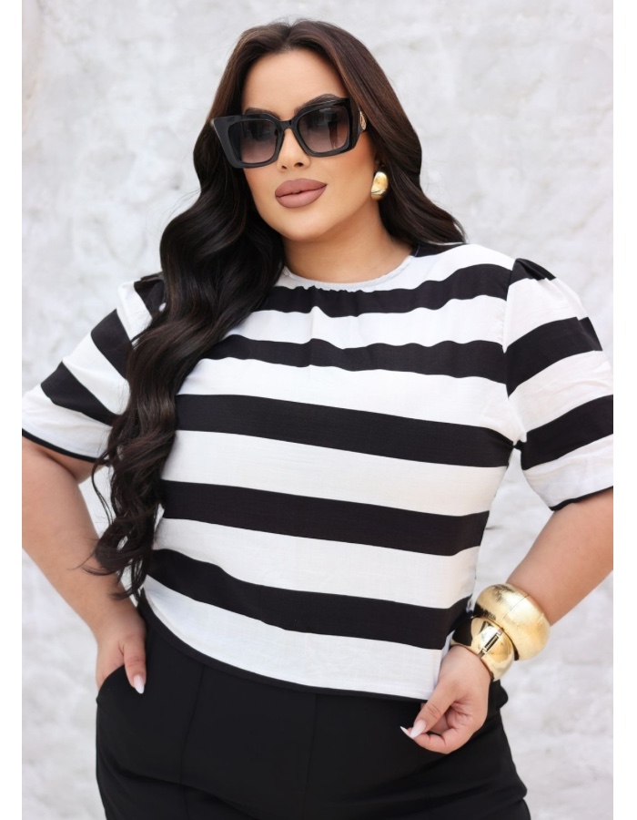 Semi cropped Denise c/ manguinha princesa 