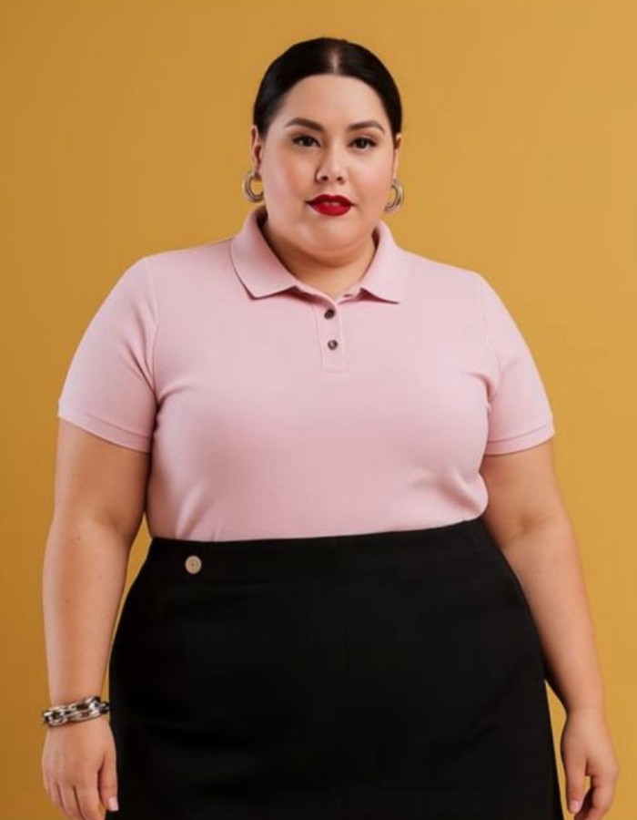 CAMISA POLO PLUZ SIZE