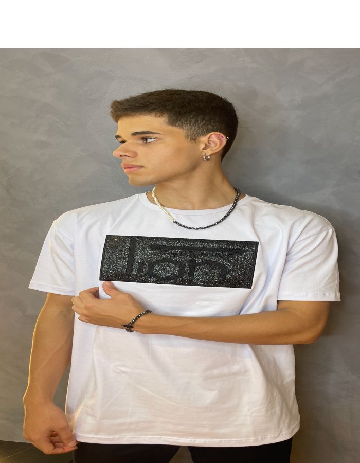 CAMISA ELASTANO C/ BRILHO RETANGULAR 