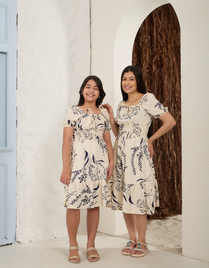 VESTIDO CURTO LASTEX NA CINTURA (TEC.VISCOLINHO)