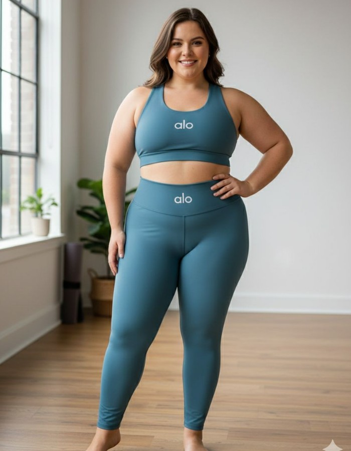 CONJUNTO CALÇA INTEIRA TOP NADADOR ALO