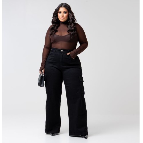 WID LEGG PRETA BOLSO CARGO NA LYCRA