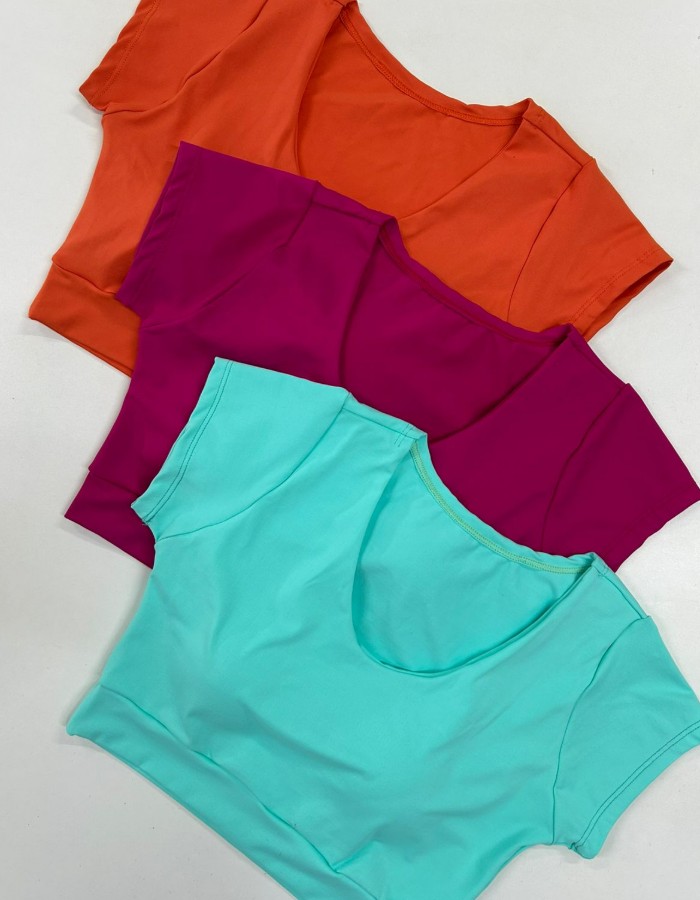 TOP MANGA CURTA MELISSA