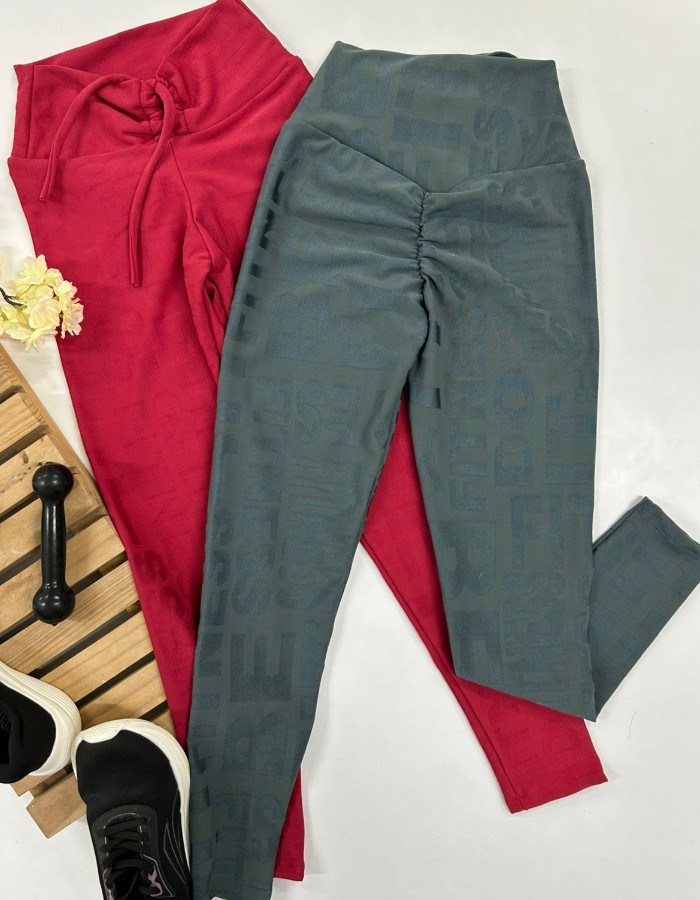 CALÇA EMPINA BUMBUM FRANZIDO EM JACKARD PREMIUN