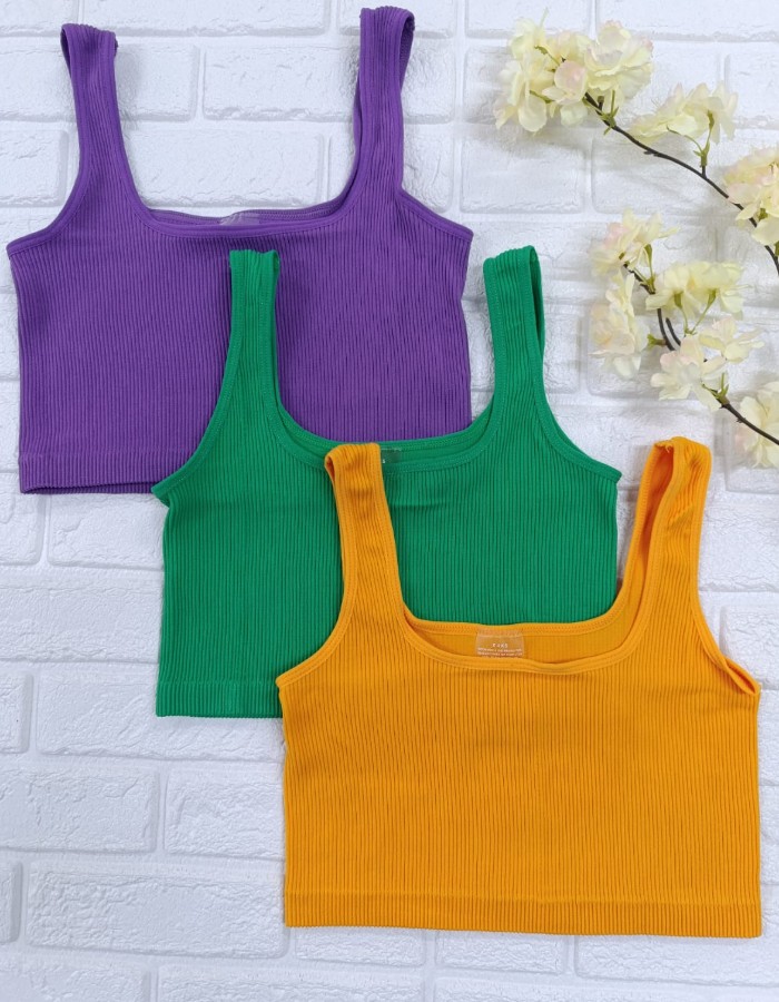 TOP REGATA EM CANELADO