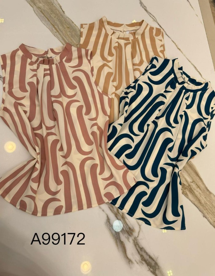 BLUSA TECIDO CREPE SEDA ESTAMPDA