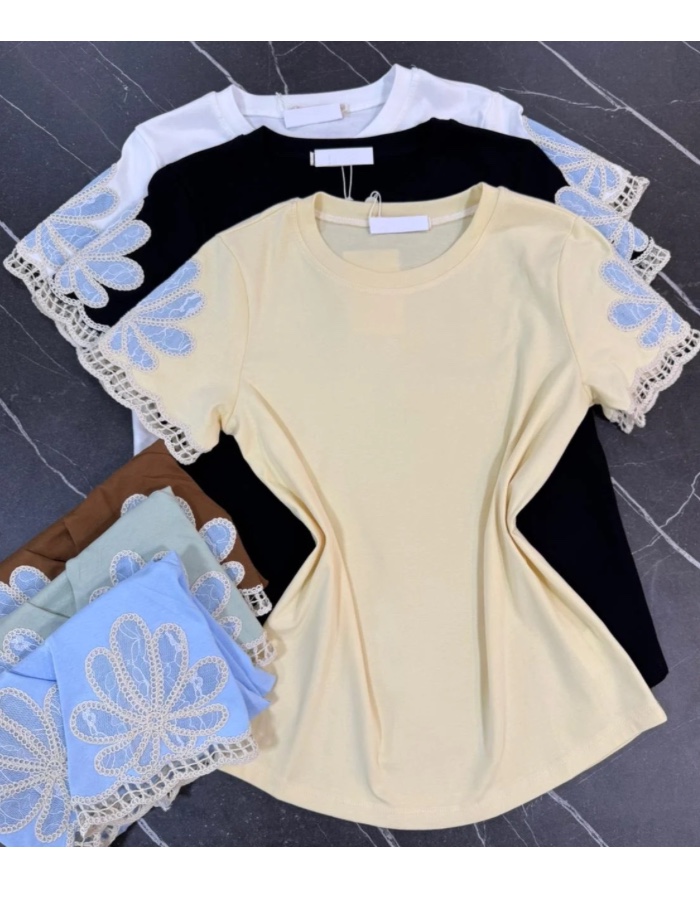 Blusa algodão com detalhes 