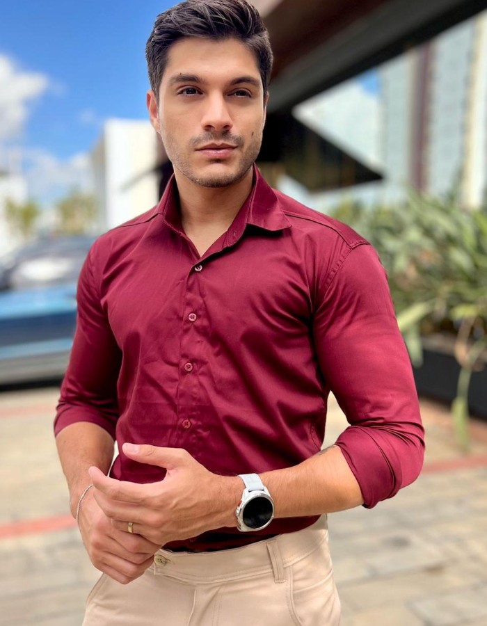 manga longa gola tradicional maserati fio 60