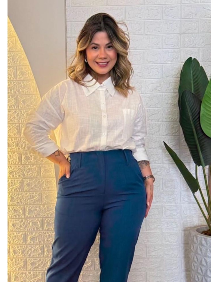 Blusão social plus size 