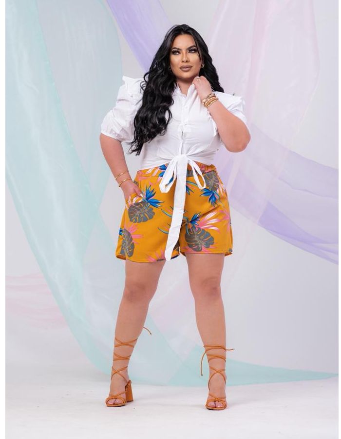 Short c/ elastico e c/ foro ESTAMPAS DIVERSAS 