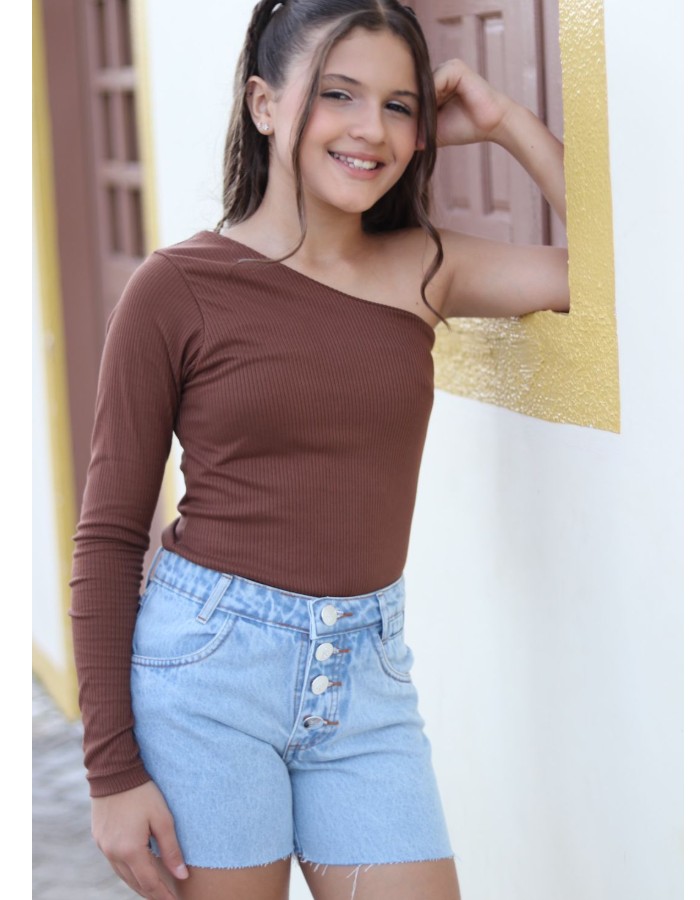 SHORT EDIANE BOTÕES