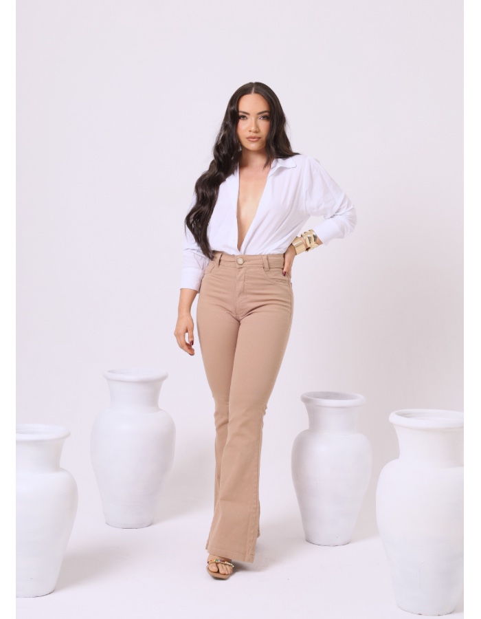 Produto flare-bege 0