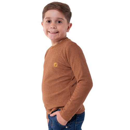 CAMISETA INFANTIL MANGA LONGA TEXTURE COLORS