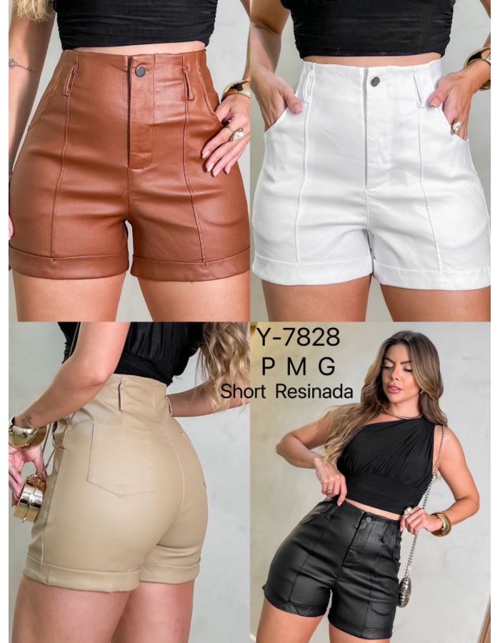 Short resinado isabela 