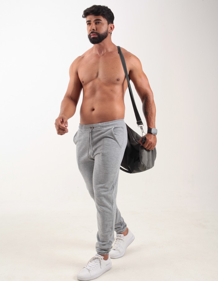 Calça Moletom com Elástico no Cós