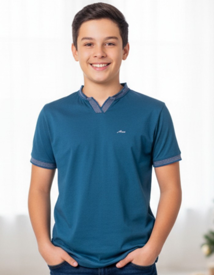 CAMISA TRABALHADA GREGA GOLA PADRE 10 AO 16