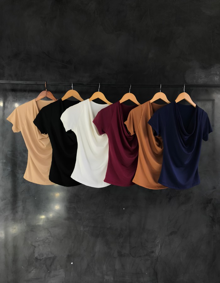 Baby tee - Decote degagê