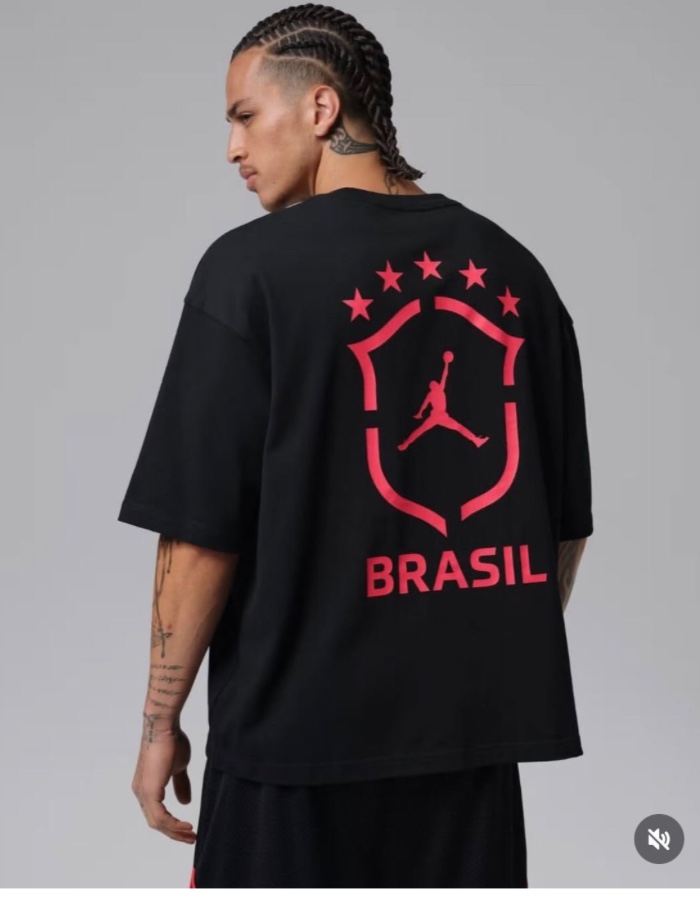 Camisa Jordan Oversized preta 