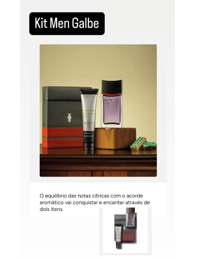 Kit Men Galbe 2 itens