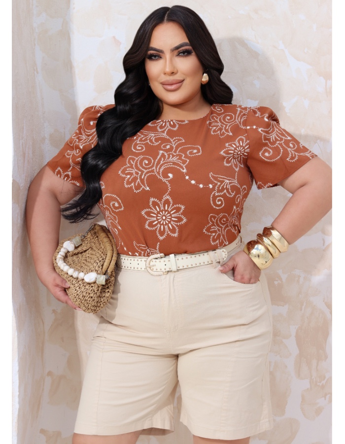 BLUSA PLUS SIZE POLLYANA 