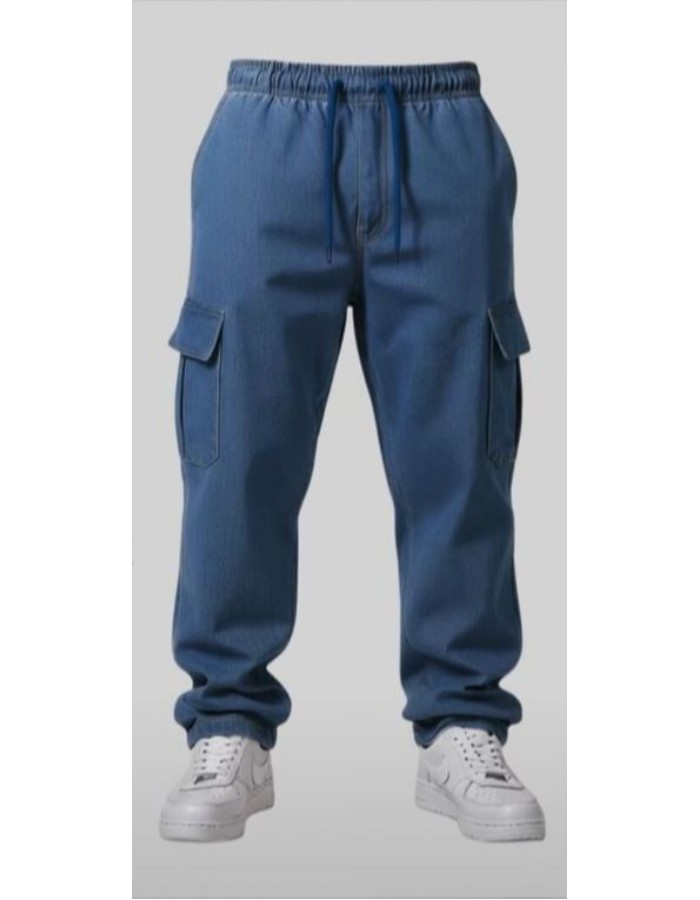 CALÇA MASCULINA CARGO JEANS