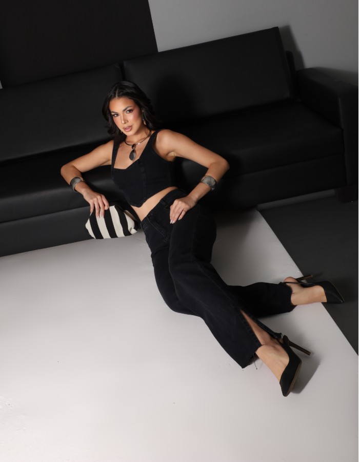 WIDE CAMILLE (PRETO VINTAGE)