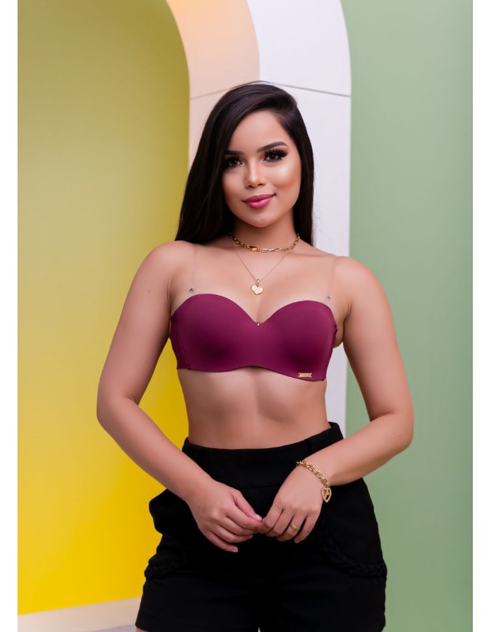 Sutiã tomara que caia de silicone 