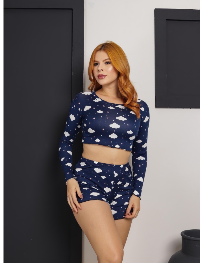 Baby doll manga longa 