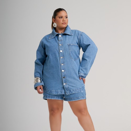 BLUSÃO JEANS 100% MARMORIZADO