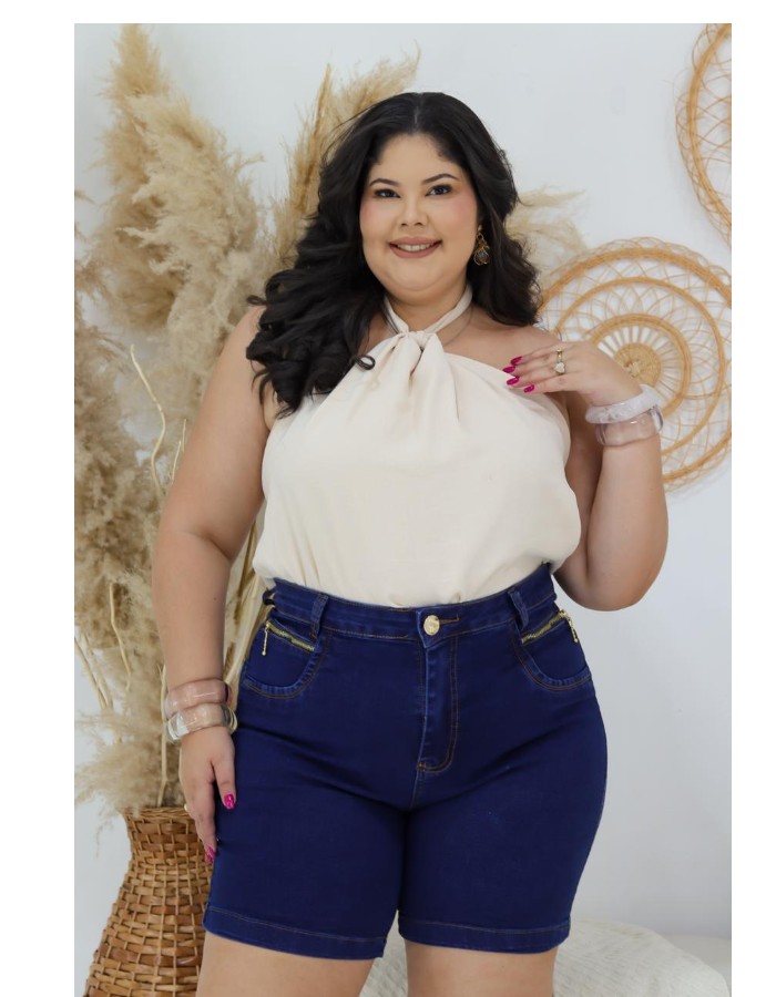 SHORTS PLUS SIZE COM LYCRA
