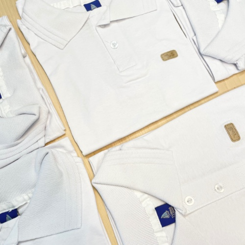 CAMISA POLO LISA BRANCA