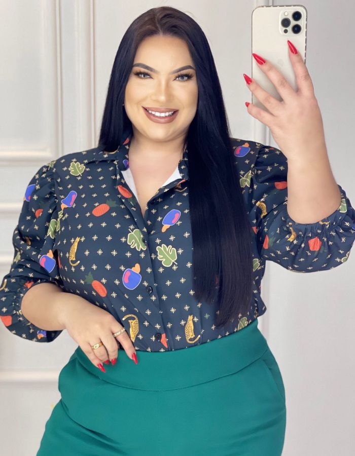 camisa gola punho elastico isnp farm estampas diversas