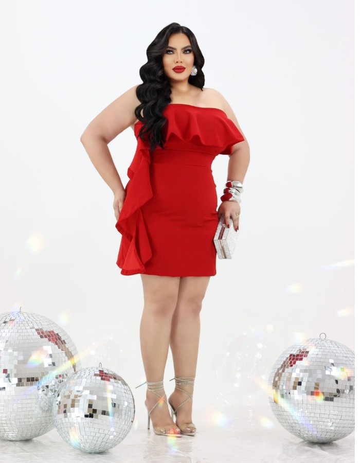 vestido babado tamara que caia 