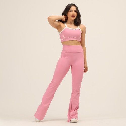 CONJUNTO DE CALÇA COM FRIZO