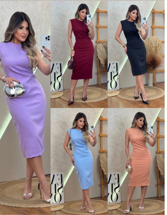 VESTIDO TECIDO ALFAIATARIA