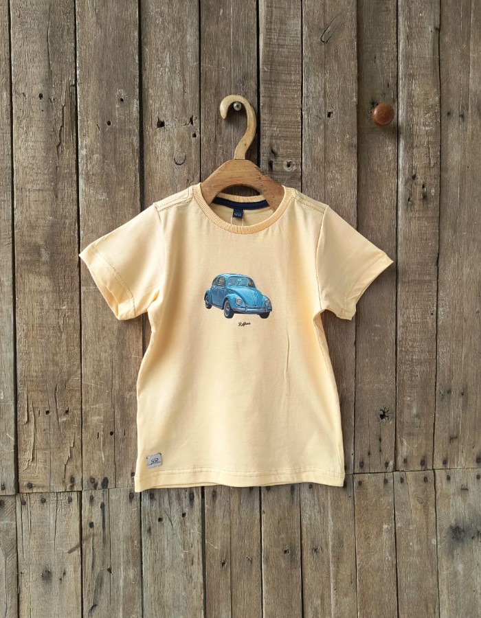 CAMISA GOLA CARECA AMARELO TEQUILA ESTAMPAS VARIADAS