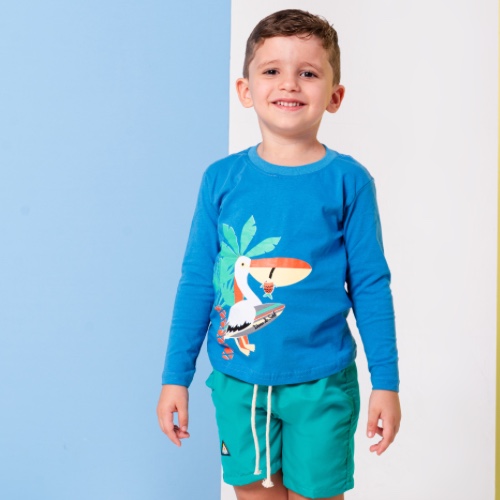 MANGA LONGA ESTAMPADA