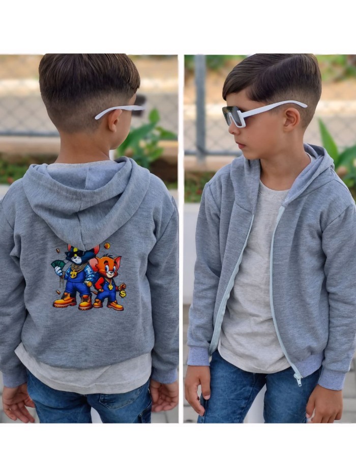 CASACO MOLETOM COM CAPUZ