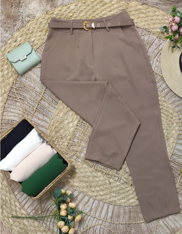 CALÇA ALFAIATARIA C/ CINTO COR DA PEÇA