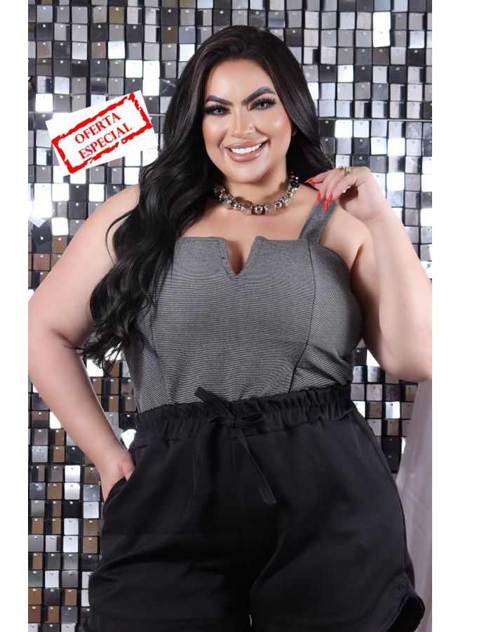 Cropped c/ detalhe V